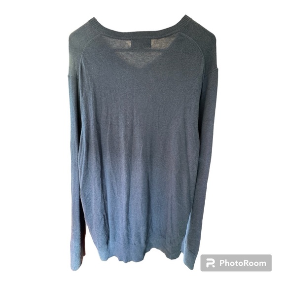 Banana Republic Blue Men’s Cotton Blend V-neck Sweater. Large. NWT. - Picture 3 of 6